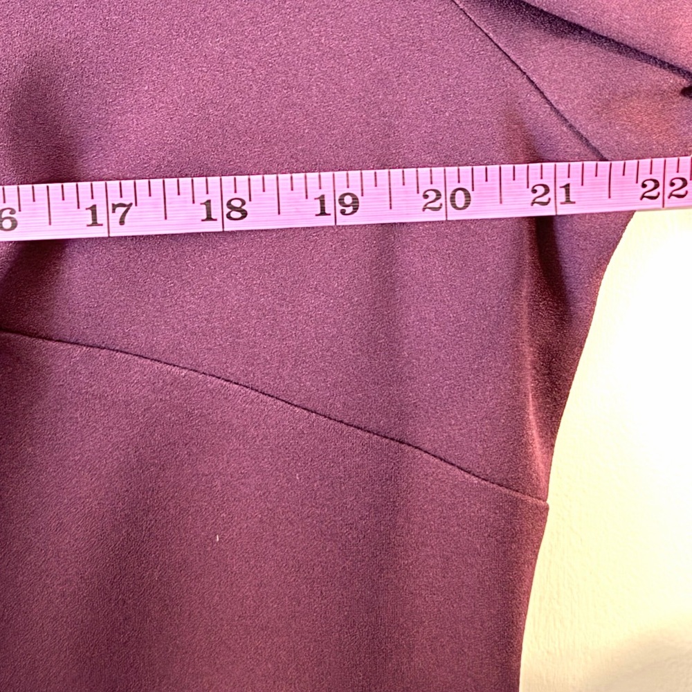 Calvin Klein Plum Bell-Sleeve Sheath Dress Size 16 - Picture 8 of 12